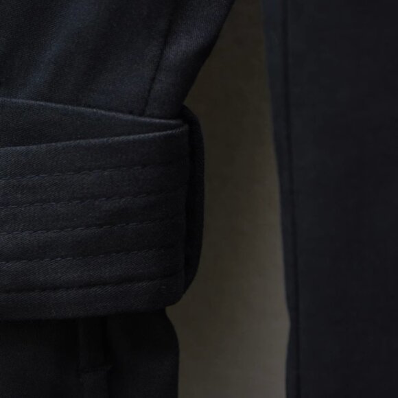 REISS Ophelia Atelier Cotton-Blend Tailored Maxi Dress UK10/US6 Black - Picture 10 of 11